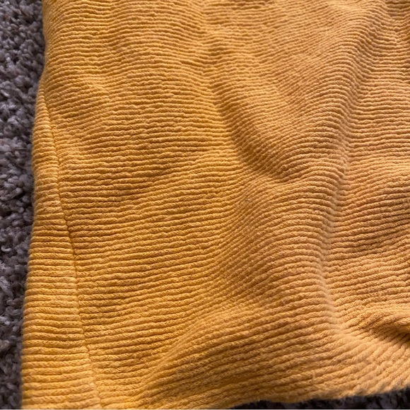 Madewell Yellow Ribbed Tie Front Blouse - Picture 5 of 7